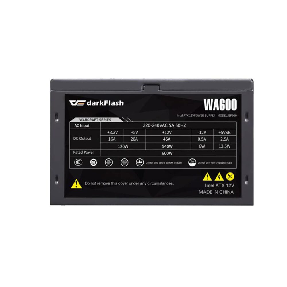 DarkFlash Power Supply WA600 600W DarkFlash Power Supply WA600 600W